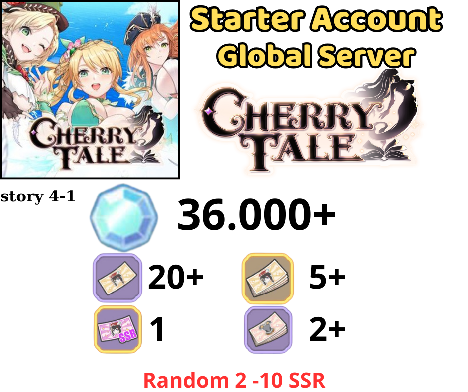 [GLOBAL] 36000 + Diamonds Cherry Tale Starter Account